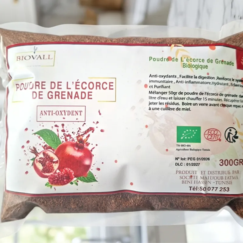 Farine de l'Ecorce de Grenade Biologique 300 g